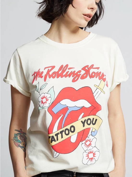 Recycled Karma Tops - Recycled Karma x Rolling Stones Tattoo You Graphic Tee | Size S & L | NWOT